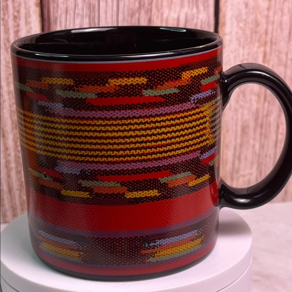 Vintage Pier 1 Made In Japan Colorful Patterned Mug